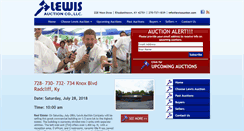 Desktop Screenshot of lewisauction.com